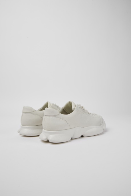 Camper AU Karst White Leather Shoes For Women New Arrivals