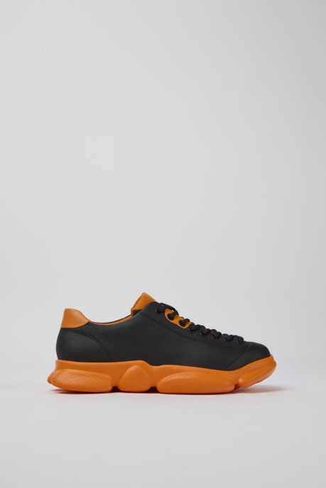 Karst Black And Orange Leather Shoes For Women Exclusive Camper AU