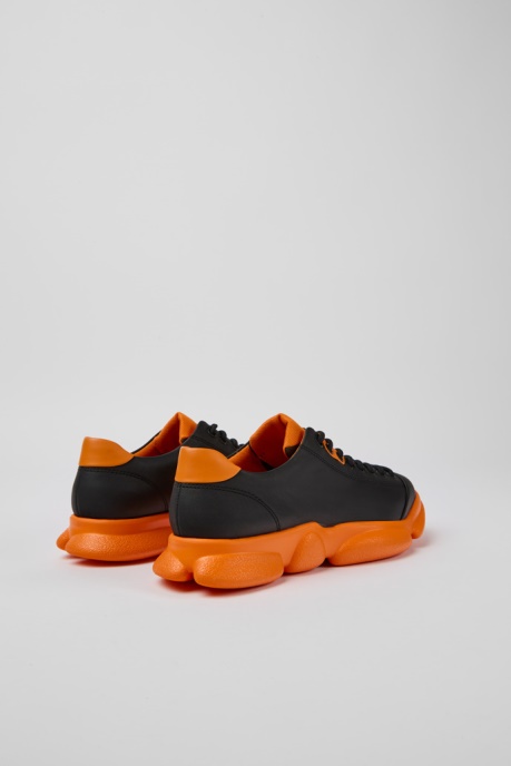Karst Black And Orange Leather Shoes For Women Exclusive Camper AU