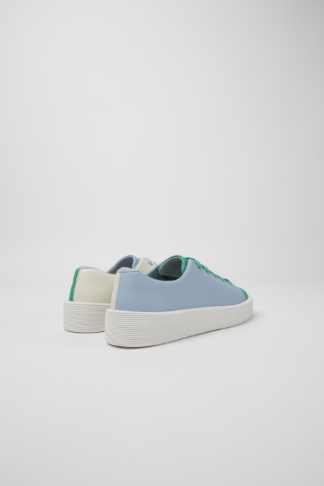 Exclusive Camper AU Twins Green Blue And White Leather Sneakers For Women