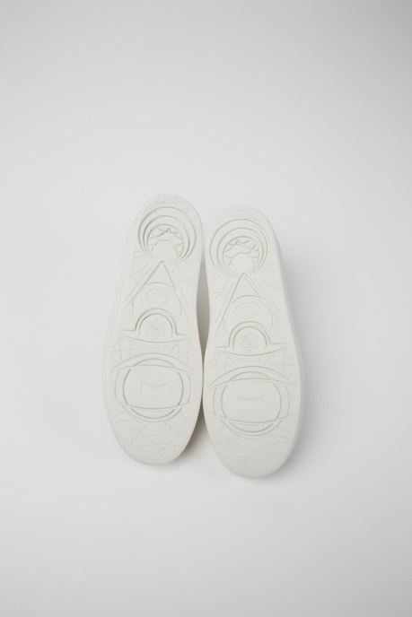 Exclusive Camper AU Twins Green Blue And White Leather Sneakers For Women