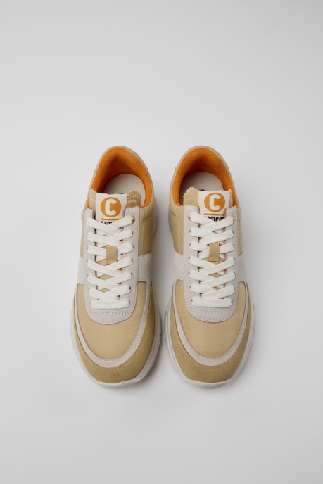 Exclusive Camper AU Drift Beige White And Brown Sneakers For Women