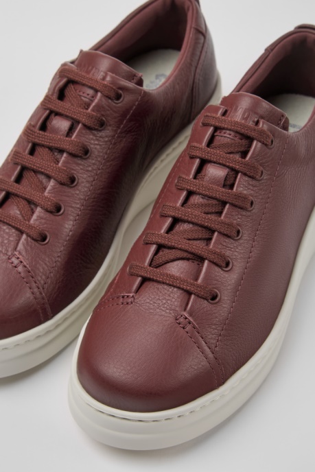 Exclusive Camper AU Runner Up Burgundy Leather Women's Sneakers