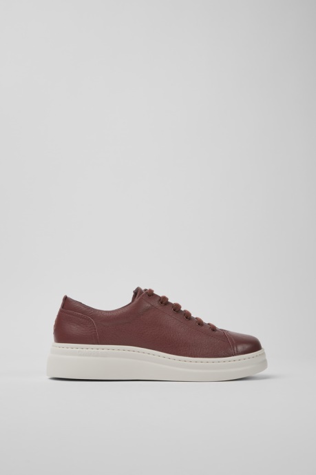 Exclusive Camper AU Runner Up Burgundy Leather Women's Sneakers