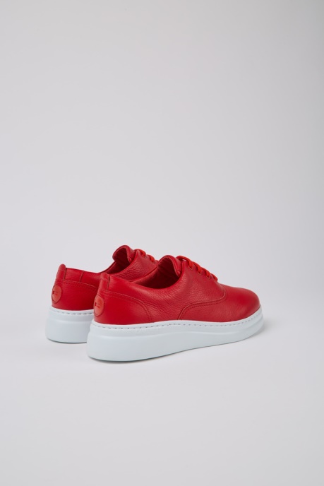 Design Runner Up Red Leather Sneakers For Women Camper AU