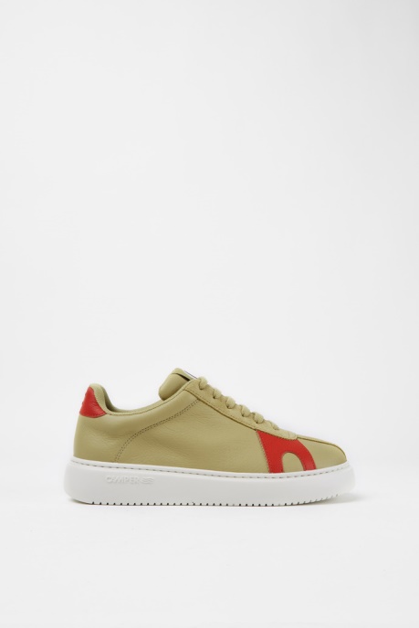 Camper AU Design Runner K21 Beige Suede And Leather Sneakers