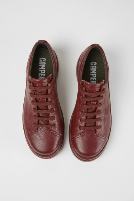 Runner Up Burgundy Leather Sneakers Camper AU New Arrivals