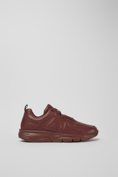 Drift Burgundy Leather Sneakers For Women Camper AU New Arrivals