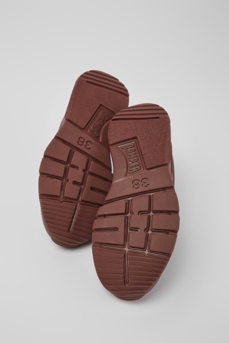 Drift Burgundy Leather Sneakers For Women Camper AU New Arrivals