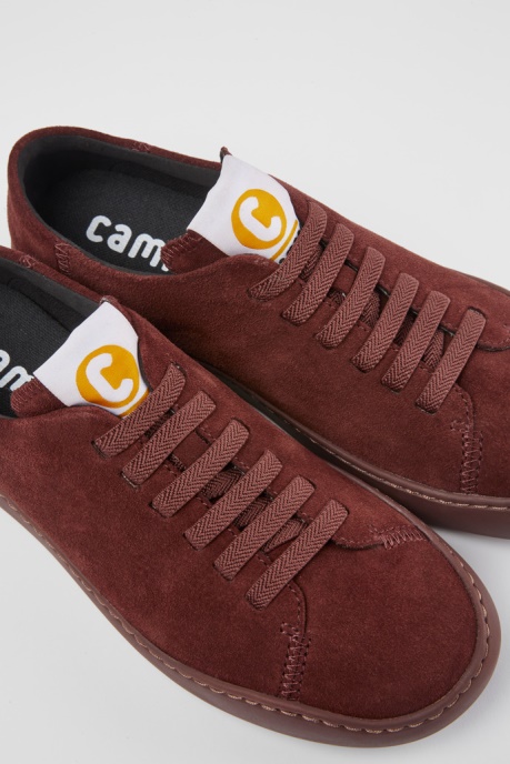 Camper AU Peu Touring Burgundy Suede Sneakers New Arrivals