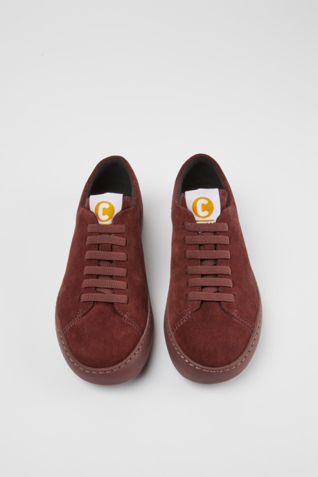 Camper AU Peu Touring Burgundy Suede Sneakers New Arrivals