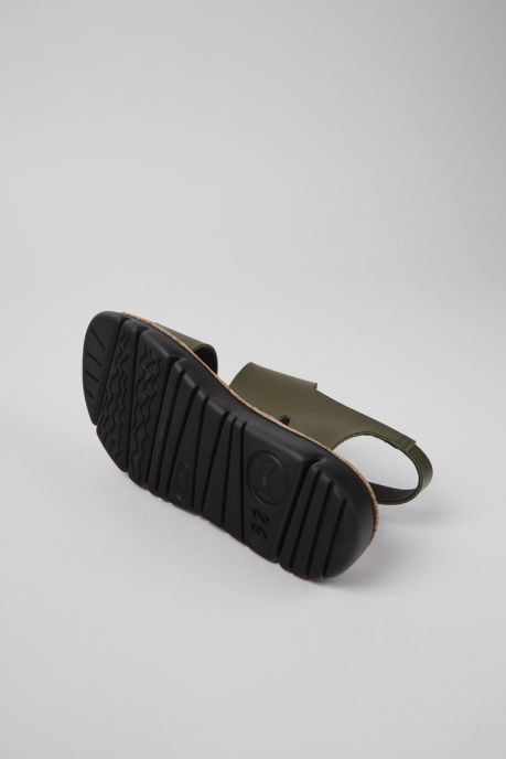 Exclusive Camper AU Oruga Green Leather Sandals For Women
