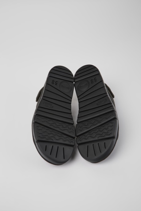 Oruga Dark Gray Textile Sandals For Women Exclusive Camper AU