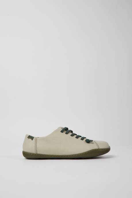 Camper AU Peu Gray Leather Shoes For Women New Arrivals