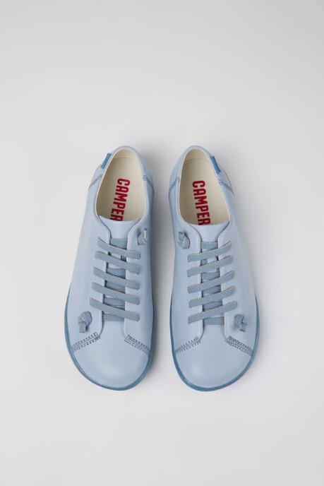 Camper AU Design Peu Blue Leather Shoes For Women