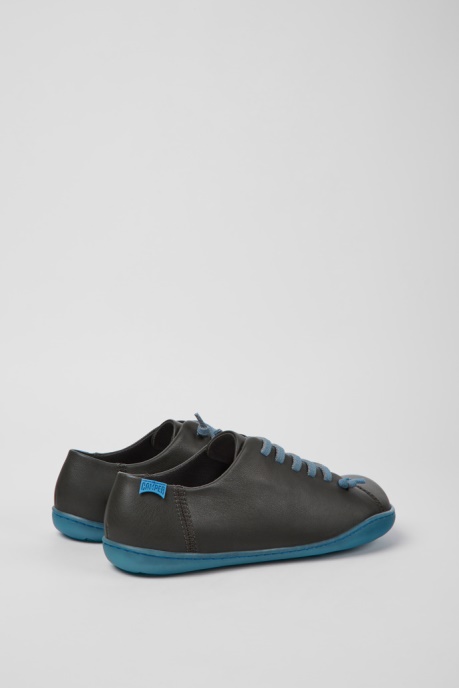 Peu Dark Gray And Blue Leather Shoes For Women Exclusive Camper AU