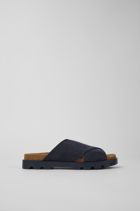 Brutus Sandal Navy Blue Nubuck Sandals For Women Camper AU New Arrivals