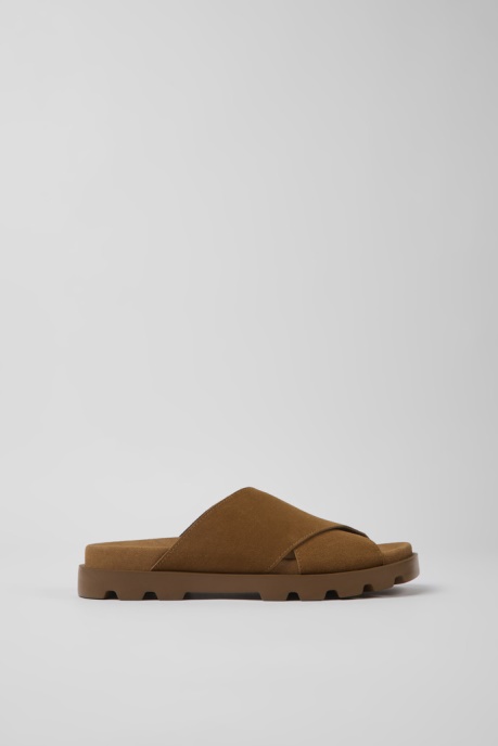 Brutus Sandal Brown Nubuck Sandals For Women Camper AU New Arrivals