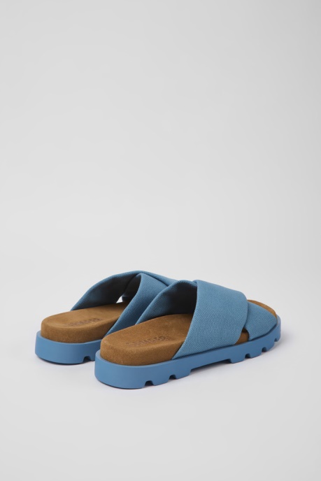 Brutus Sandal Blue Recycled Cotton Sandals For Women Camper AU New Arrivals