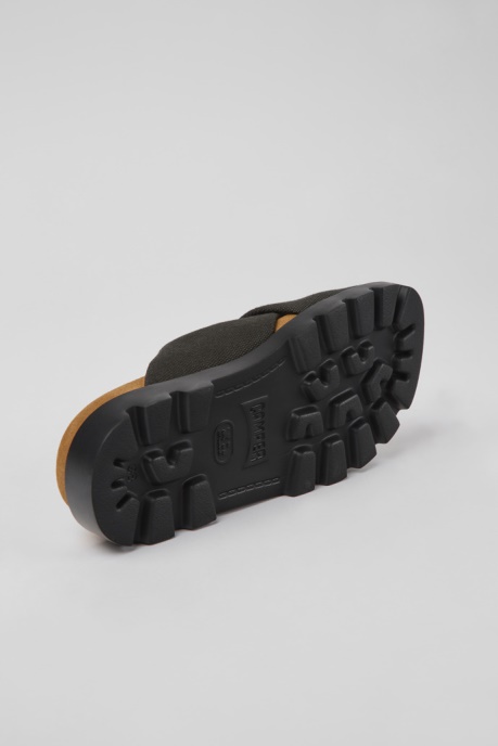 Camper AU Design Brutus Sandal Gray Recycled Cotton Sandals For Women