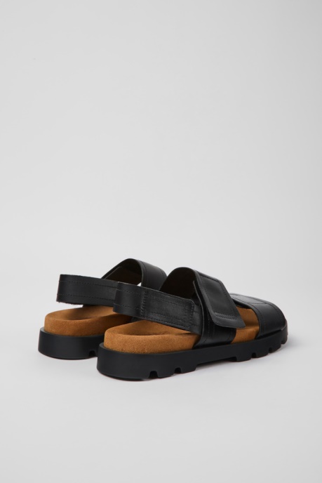 Exclusive Camper AU Brutus Sandal Black Leather Sandals For Women
