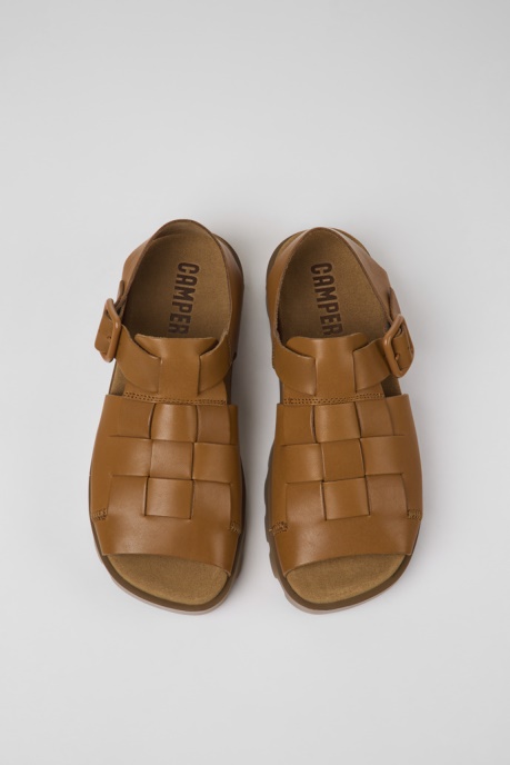 Brutus Sandal Brown Leather Sandals For Women Exclusive Camper AU