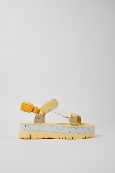 Exclusive Camper AU Oruga Up Multicolored Leather Sandals For Women