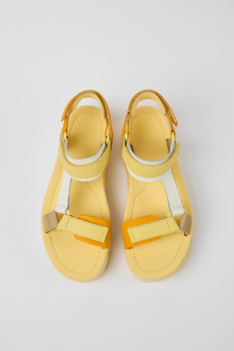 Exclusive Camper AU Oruga Up Multicolored Leather Sandals For Women