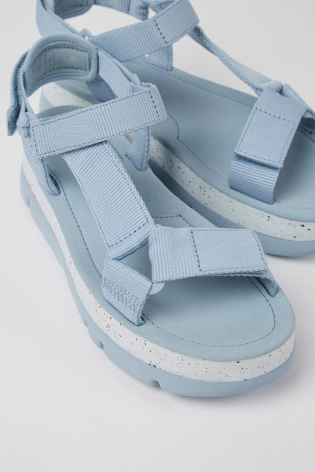 Oruga Up Blue Textile Sandals For Women Camper AU New Arrivals