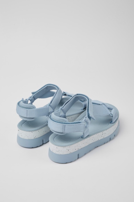 Oruga Up Blue Textile Sandals For Women Camper AU New Arrivals