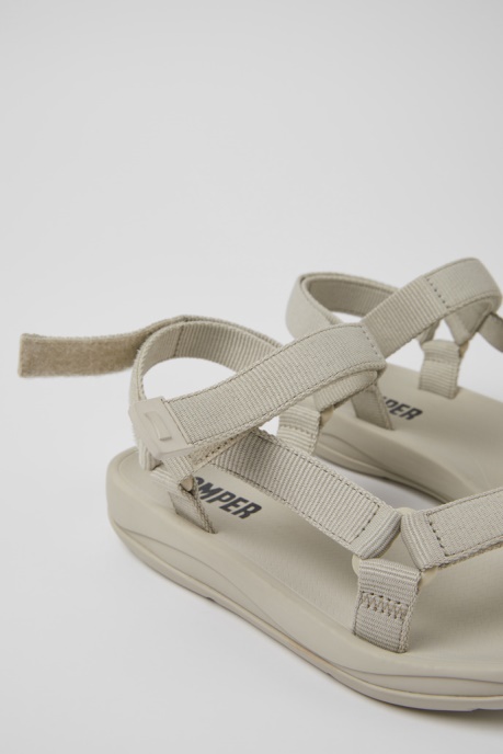 Match Gray Textile Sandals For Women Exclusive Camper AU