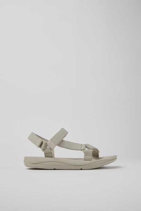 Match Gray Textile Sandals For Women Exclusive Camper AU