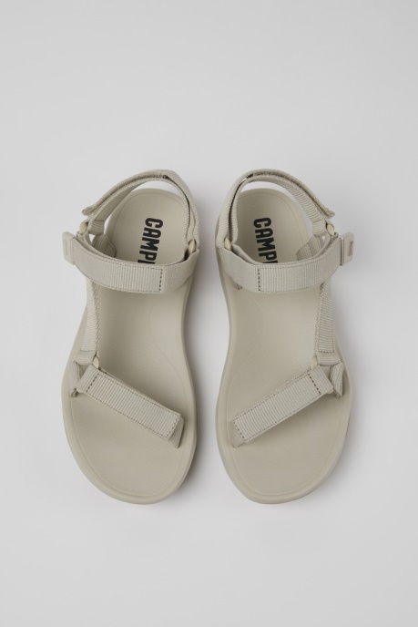 Match Gray Textile Sandals For Women Exclusive Camper AU