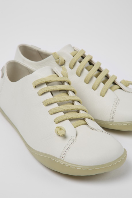 Peu White Leather Shoes For Women Exclusive Camper AU
