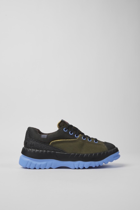 Design Teix Green And Gray Recycled Textile Shoes For Women Camper AU