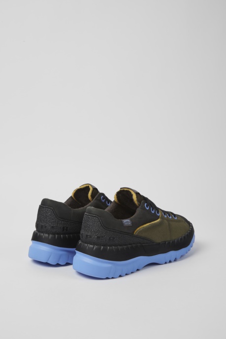 Design Teix Green And Gray Recycled Textile Shoes For Women Camper AU