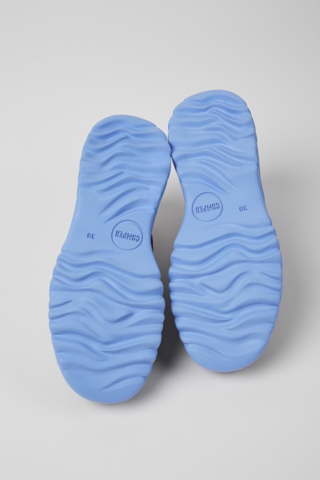 Design Teix Green And Gray Recycled Textile Shoes For Women Camper AU