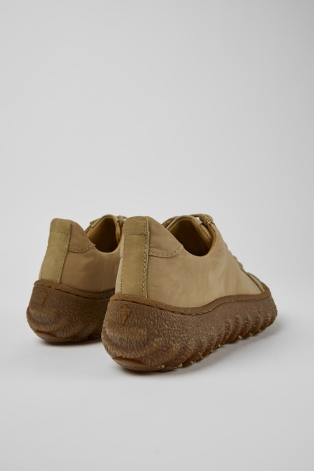 Exclusive Camper AU Ground Michelin Beige Textile And Leather Shoes For Women