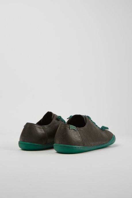 Peu Gray Leather Shoes For Women Exclusive Camper AU
