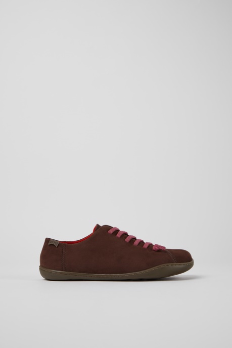 Camper AU Peu Brown Nubuck Shoes For Women New Arrivals