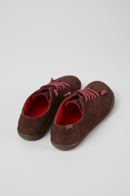 Camper AU Peu Brown Nubuck Shoes For Women New Arrivals