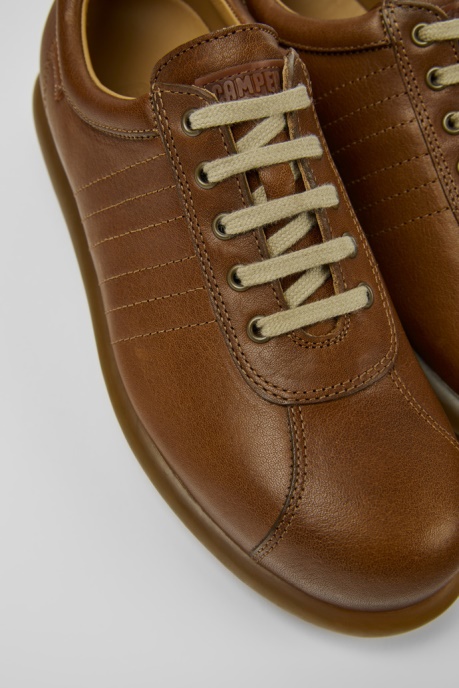 Exclusive Camper AU Pelotas Brown Leather Sneakers For Women