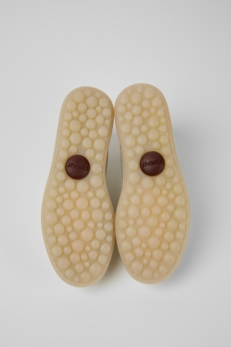 Camper AU Pelotas White Non-Dyed Leather Sneakers For Women New Arrivals