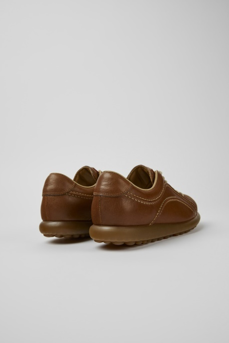 Camper AU Design Pelotas Brown Leather Sneakers For Women