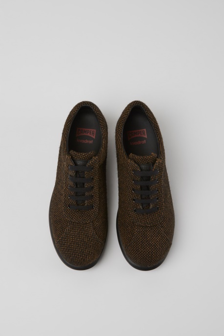 Pelotas Brown Wool And Viscose Sneakers Camper AU New Arrivals