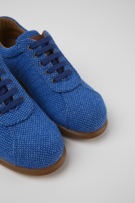 Camper AU Design Pelotas Blue Wool And Viscose Sneakers