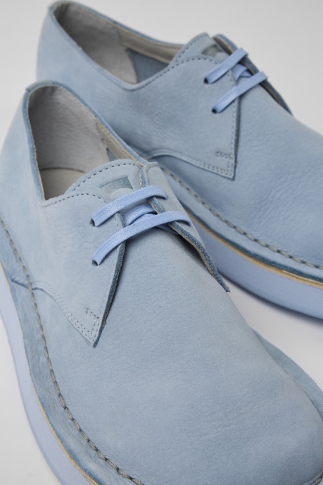 Exclusive Camper AU Brothers Polze Blue Leather Shoes For Women
