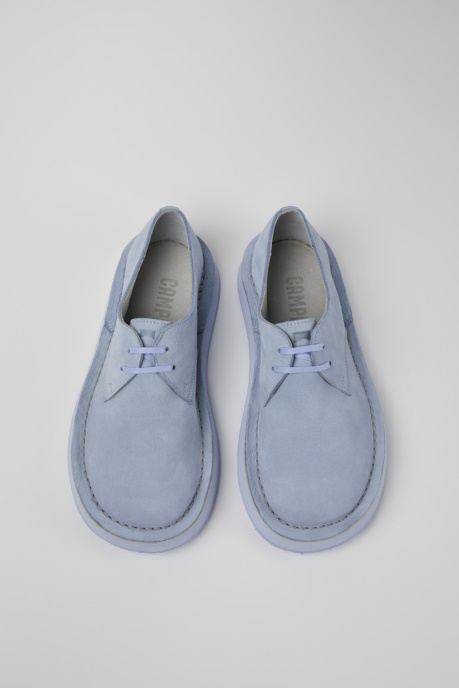 Exclusive Camper AU Brothers Polze Blue Leather Shoes For Women