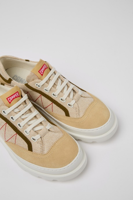 Exclusive Camper AU Brutus Beige And Green Sneakers For Women