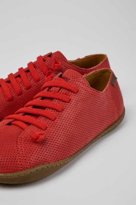 Peu Red Leather Shoes For Women Exclusive Camper AU